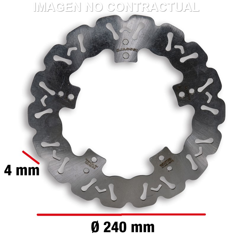 Disco Freno Delantero Malossi Whoop Disc Gilera DNA 50/180