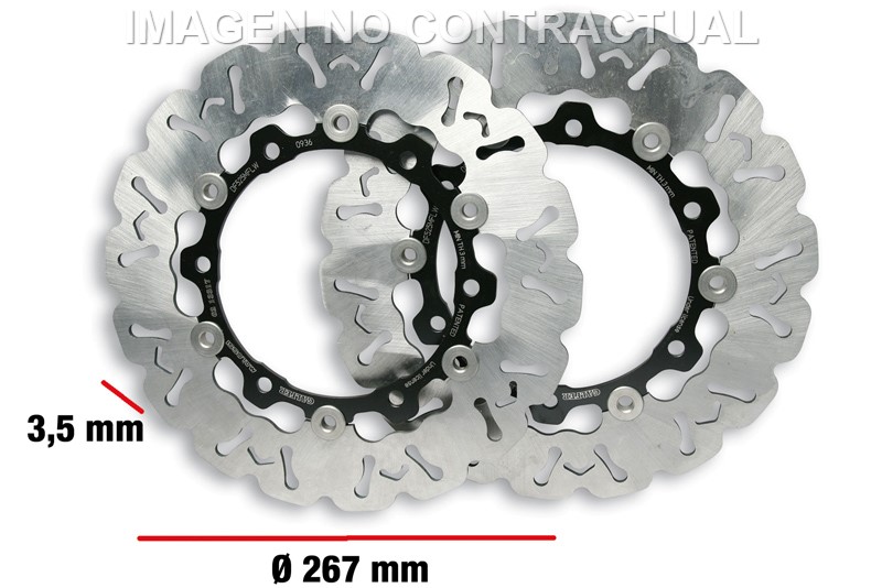 Discos Freno Delanteros Malossi 2 Whoop Disc Yamaha T-Max 500