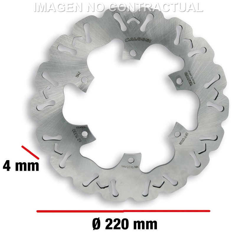 Disco Freno Delantero/Trasero Malossi Whoop Disc Vespa GTS 250