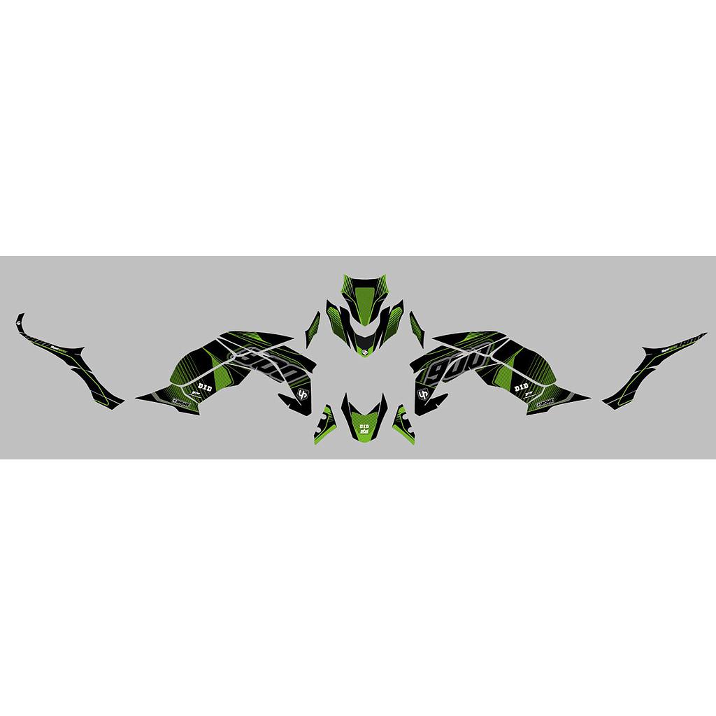 Kit Deco UP Maximize Negro-Verde Kawasaki Z900