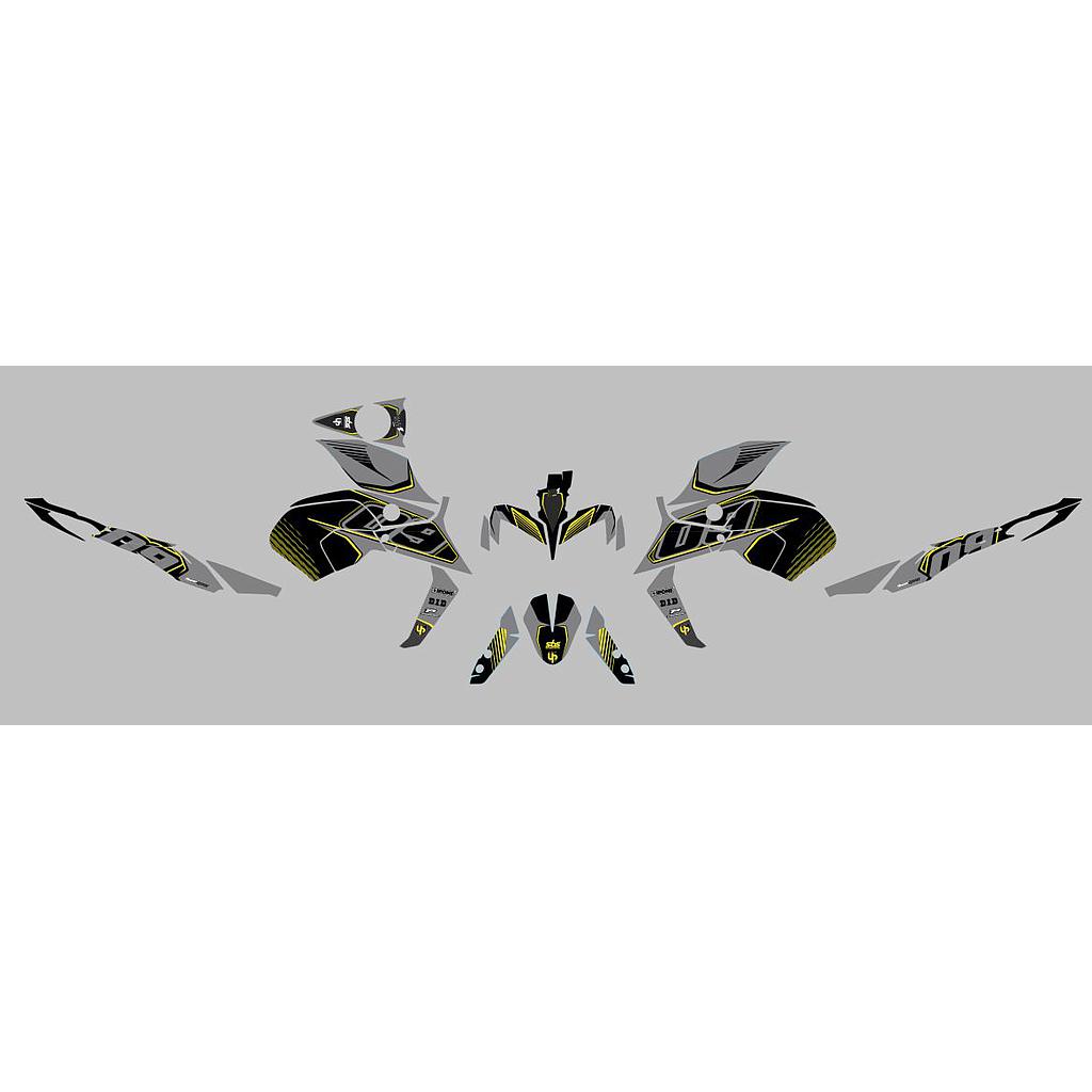 Kit Deco UP Maximize Gris-Amarillo Yamaha MT09