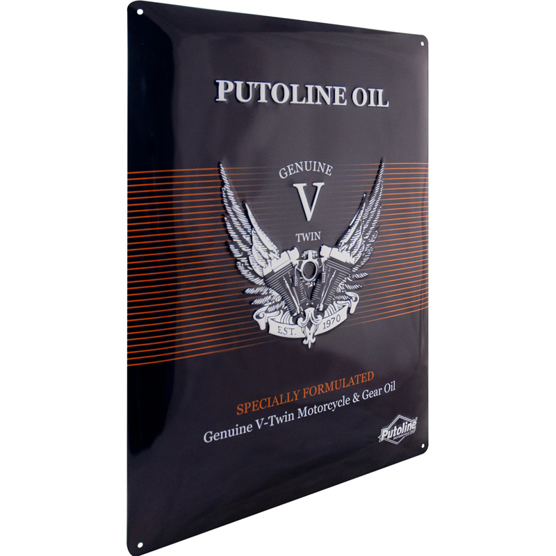 Placa metal Putoline V-Twin