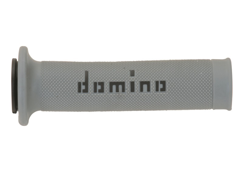 Puños Domino On Road Gris - Negro Abiertos D 22 mm L 120-125 mm