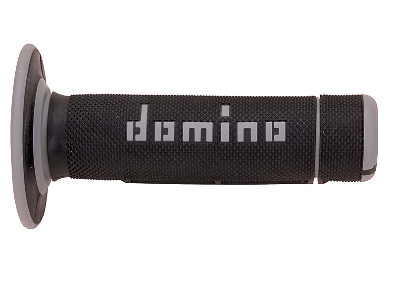 Puños Domino Off Road Negro - Gris Cerrados D 22 mm L 118 mm