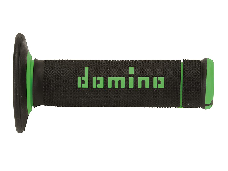 Puños Domino Off Road X-Treme Negro - Verde Cerrados D 22 mm L 118 mm