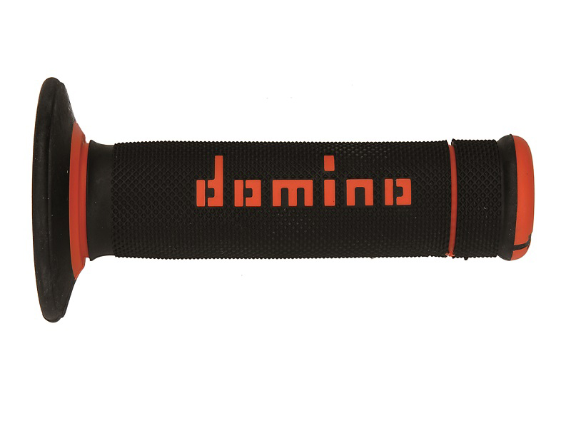 Puños Domino Off Road X-Treme Negro - Naranja Cerrados D 22 mm L 118 mm