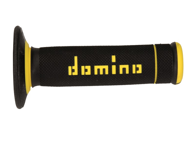 Puños Domino Off Road X-Treme Negro - Amarillo Cerrados D 22 mm L 118 mm