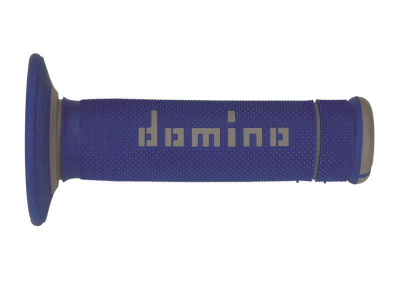 Puños Domino Off Road X-Treme Azul - Gris Cerrados D 22 mm L 118 mm