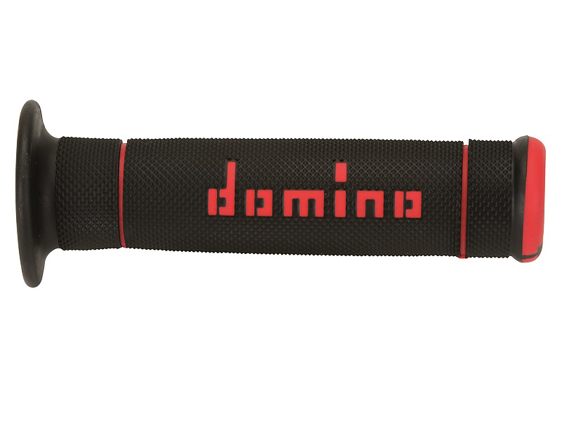 Puños Domino Trial Negro - Rojo Cerrados D 22 mm L 125 mm