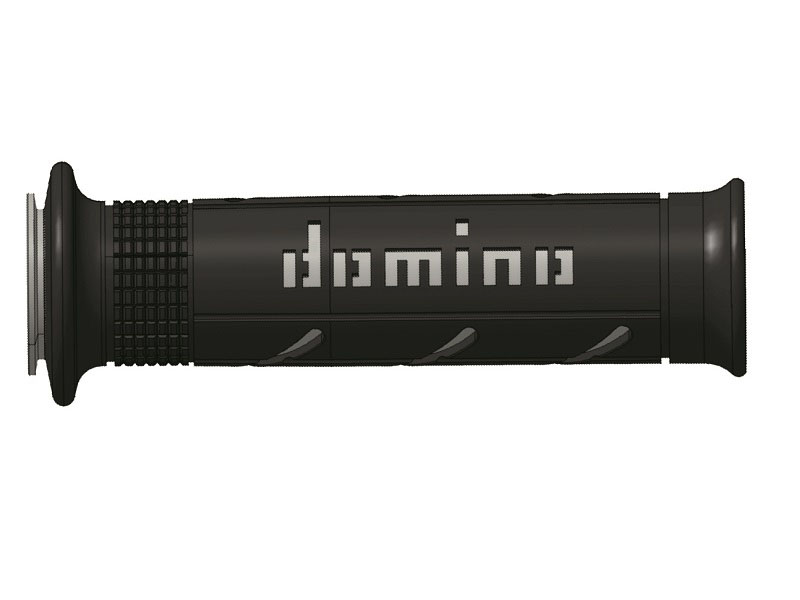Puños Domino XM2 Super soft Negro - Gris Abiertos D 22 mm L 120-125 mm