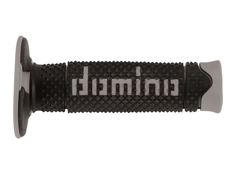 Puños Domino DSH Off Road Negro - Gris Cerrados D 22 mm L 120 mm