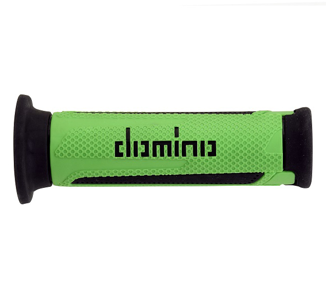Puños Domino Turismo Verde-Negro Abiertos D 22 mm L 120 mm