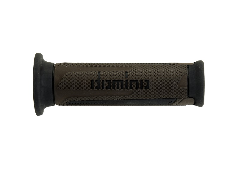 Puños Domino Turismo Marrón-Negro Abiertos D 22 mm L 120 mm