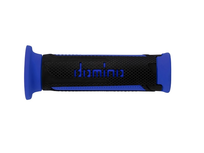 Puños Domino Turismo Antracita-Azul Abiertos D 22 mm L 120 mm
