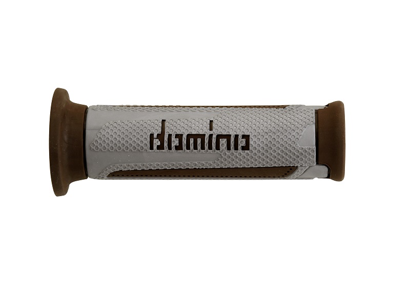 Puños Domino Turismo Plata-Marrón Abiertos D 22 mm L 120 mm