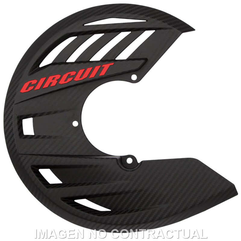 Protector Disco Circuit Carbon-Rojo