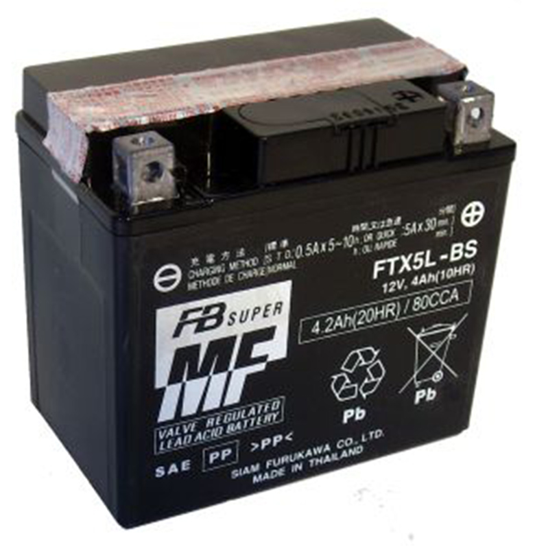 Batería Furukawa FTX5L-BS Con ácido