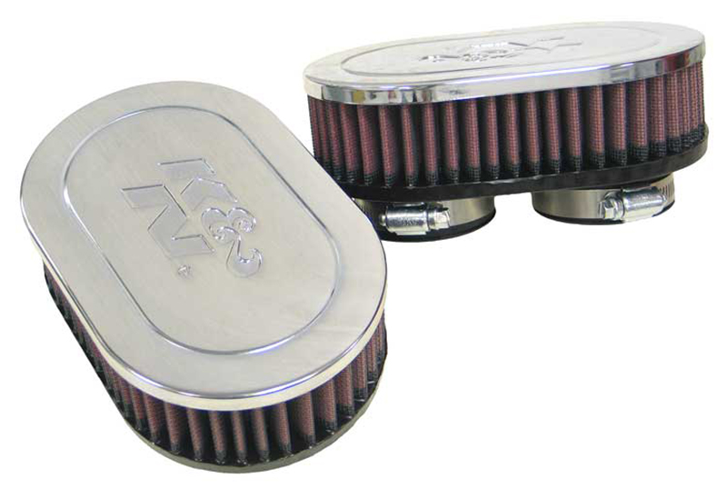 Filtro Potencia Doble cromado K&amp;N  Diámetro 54 mm