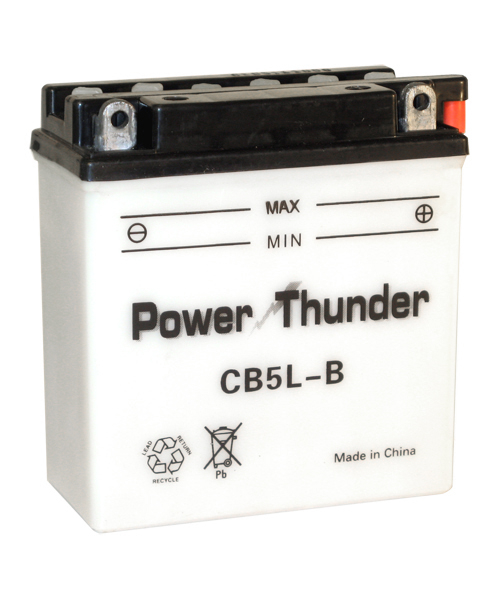 Batería Power Thunder CB5L-B con ácido