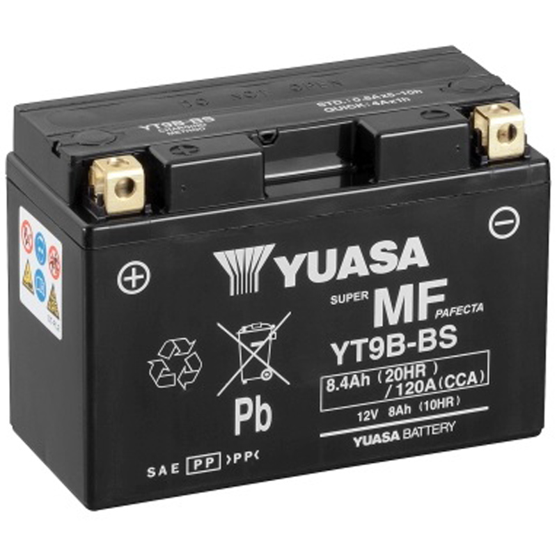 Batería Yuasa YT9B-BS Sin Mantenimiento