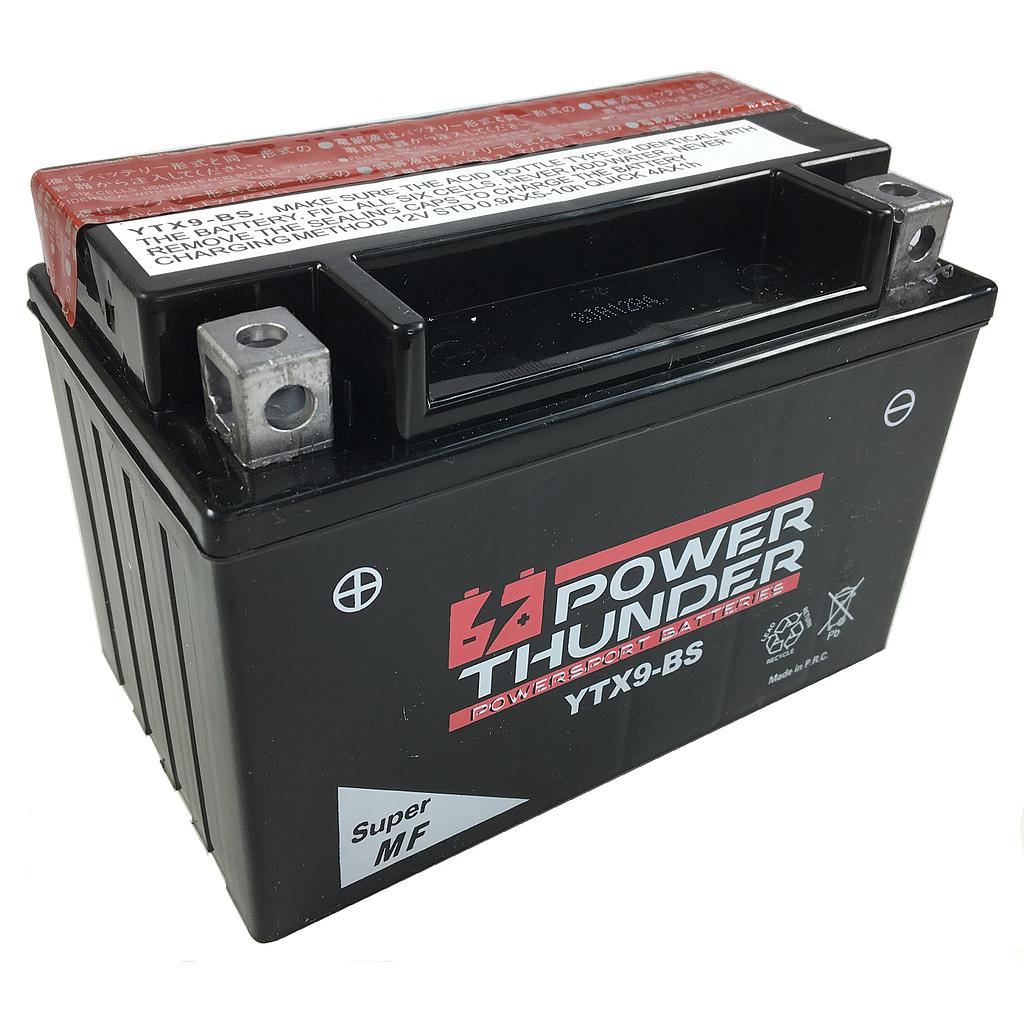 Batería Power Thunder CTX9-BS Con ácido