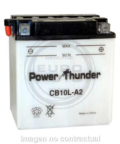 Batería Power Thunder CB10L-A2 con ácido