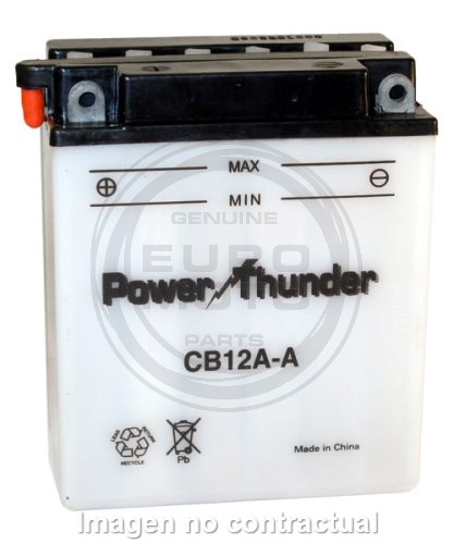 Batería Power Thunder CB12A-A con ácido