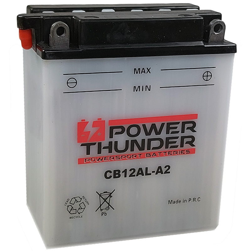 Batería Power Thunder CB12AL-A2 con ácido