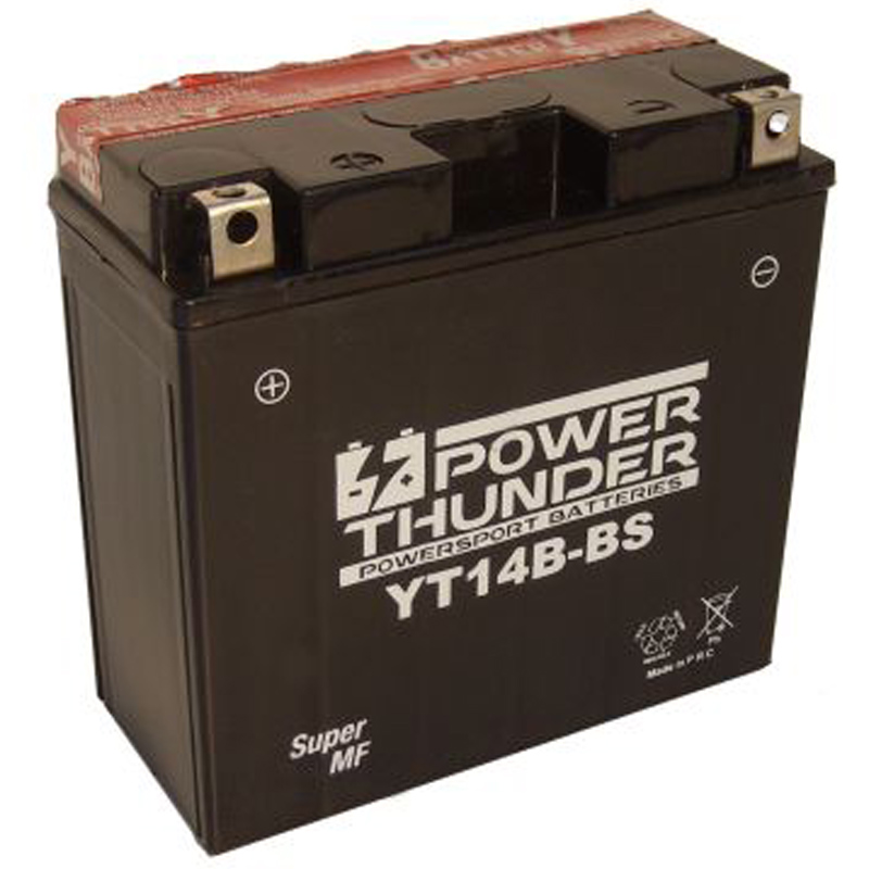 Batería Power Thunder CT14B-BS con ácido
