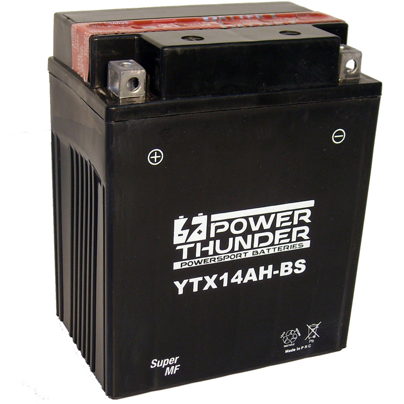 Batería Power Thunder CTX14AH-BS con ácido High Performance