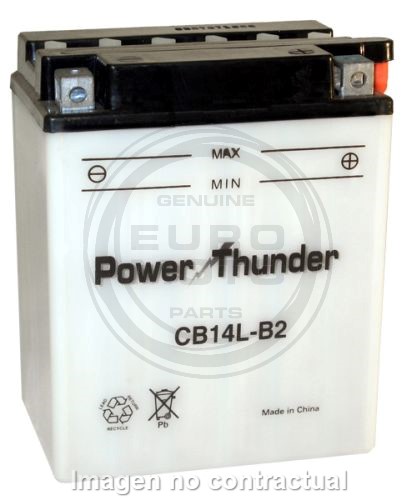 Batería Power Thunder CB14L-B2 con ácido