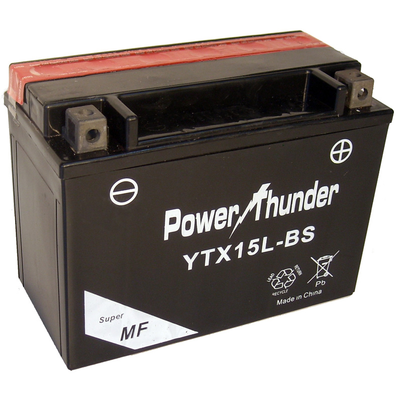 Batería Power Thunder CTX15L-BS con ácido