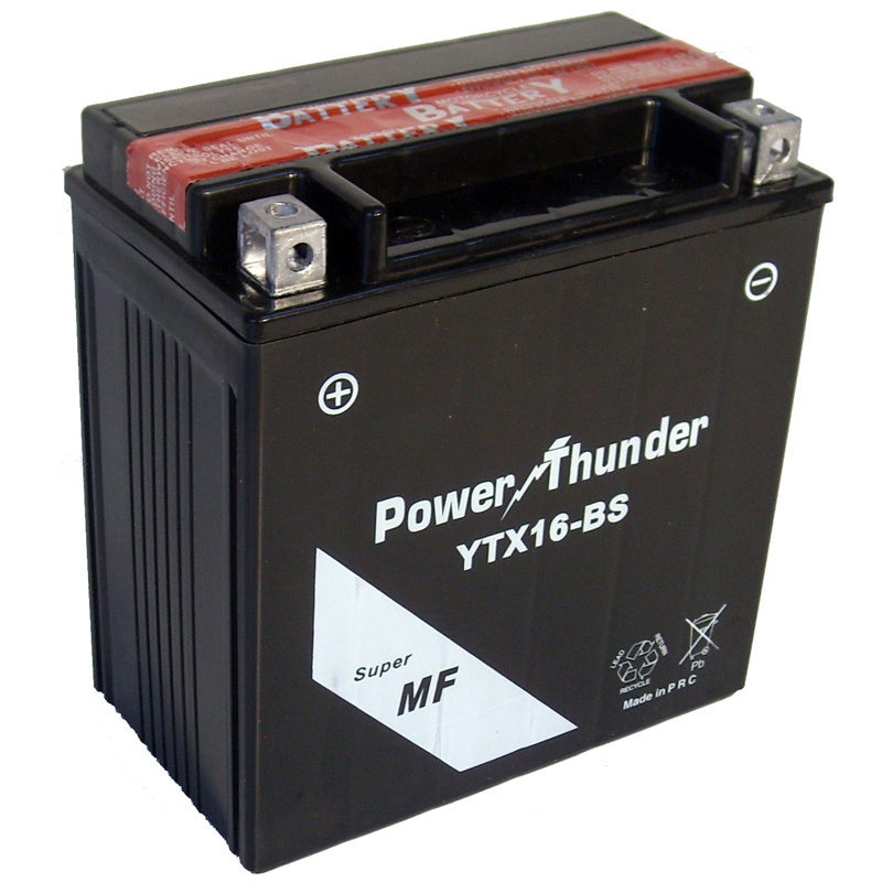 Batería Power Thunder CTX16-BS con ácido