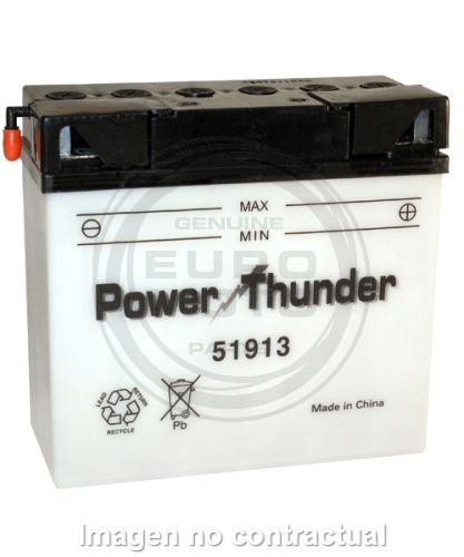 Batería Power Thunder 51913 con ácido