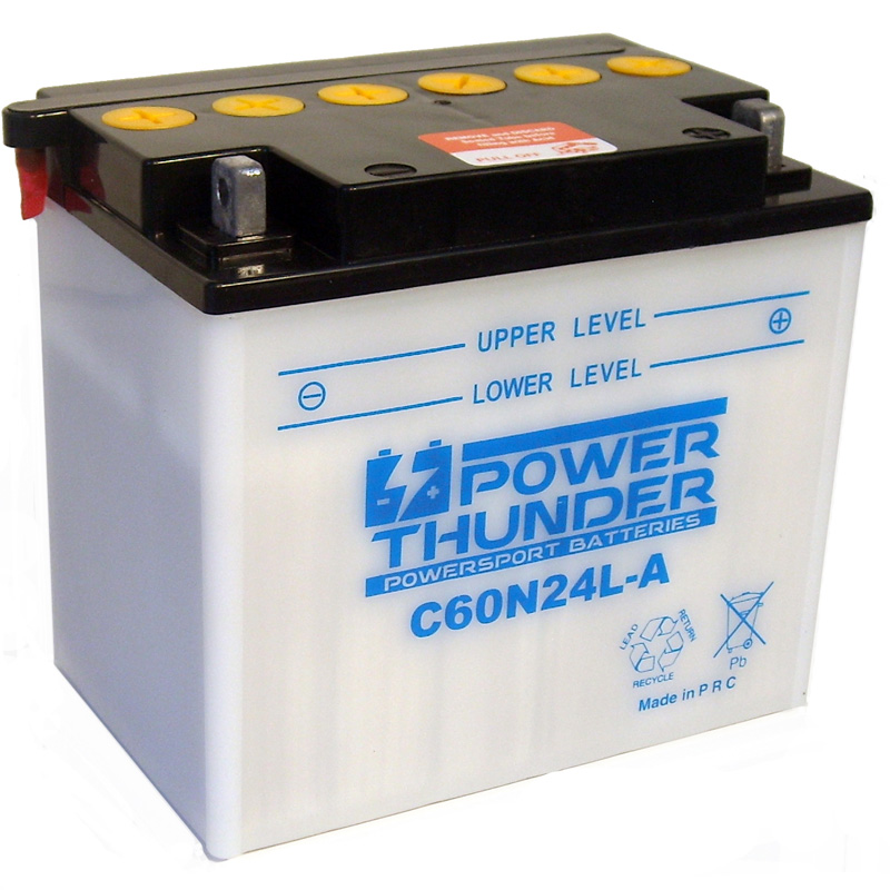 Batería Power Thunder C60N24L-A con ácido