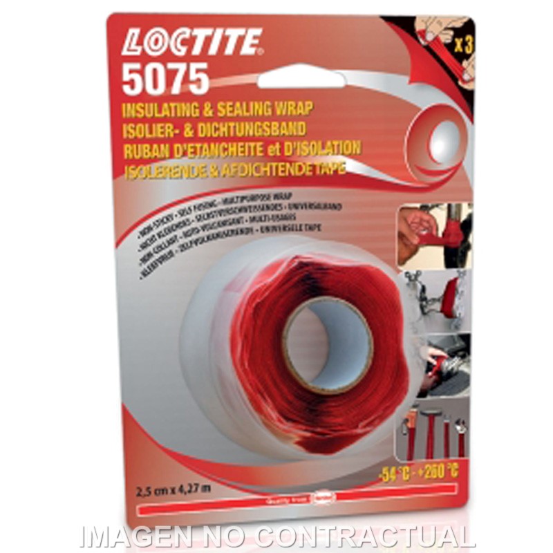 Loctite SI 5075 4,27M EPIG Cinta aislante y selladora Roja
