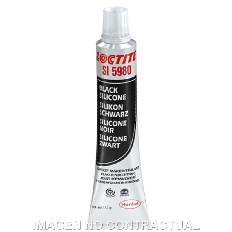 Loctite SI 5980 TB 40ML EPIG Sellador resistente a aceites (negro) S&amp;H