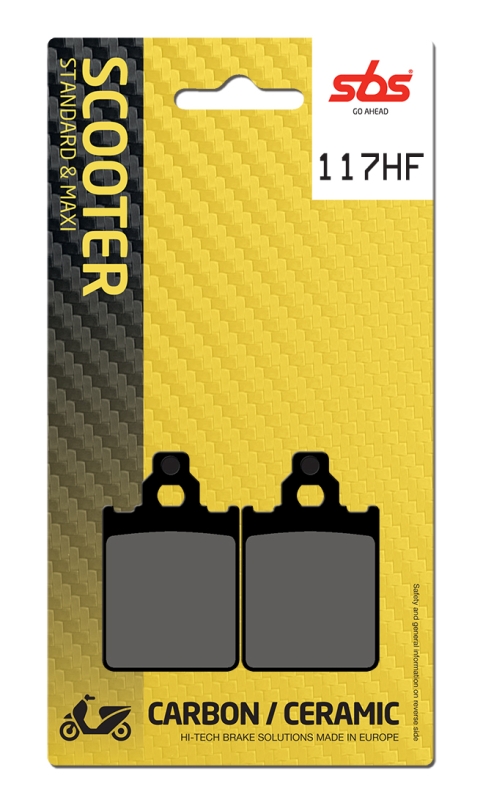 Pastilla de freno SBS P117-HF