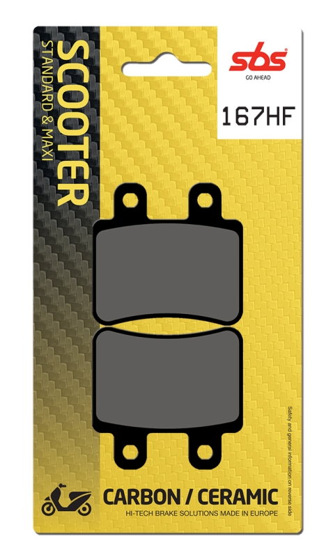 Pastilla de freno SBS P167-HF