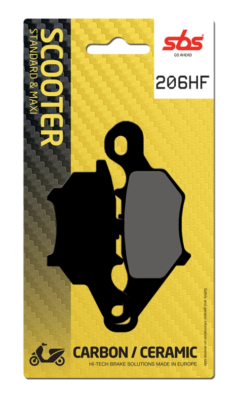 Pastilla de freno SBS P206-HF