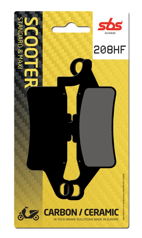 Pastilla de freno SBS P208-HF