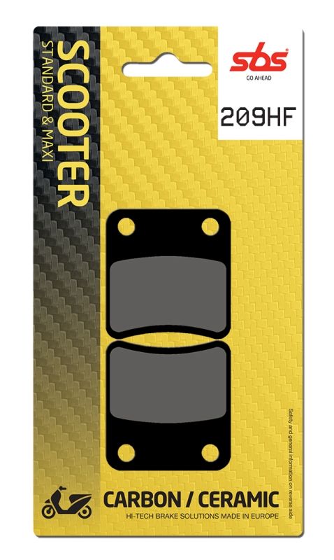 Pastilla de freno SBS P209-HF