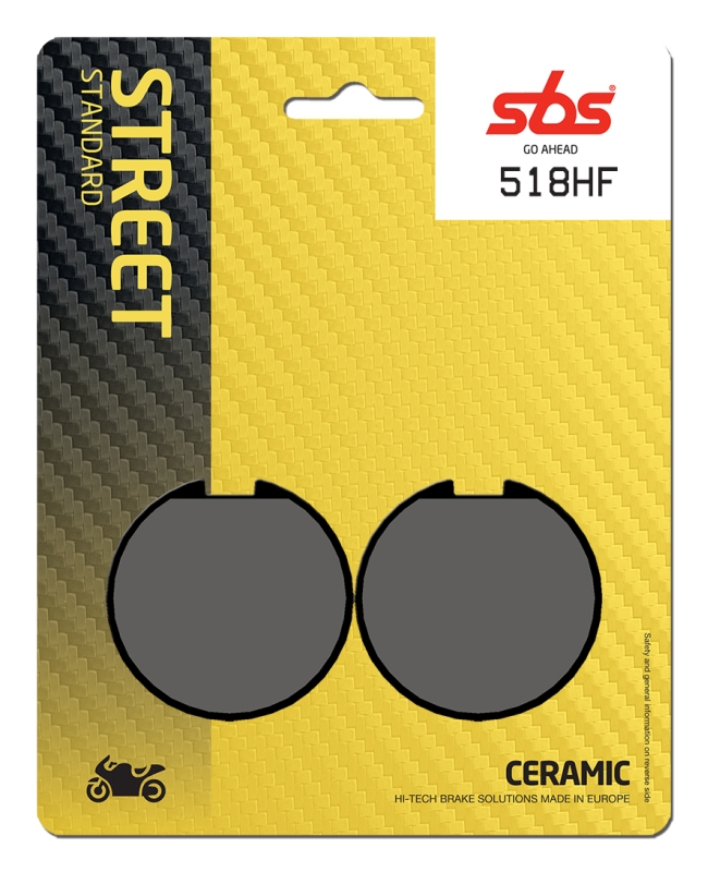 Pastilla de freno SBS P518-HF