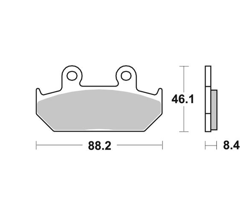 Pastilla de freno SBS P600-LF