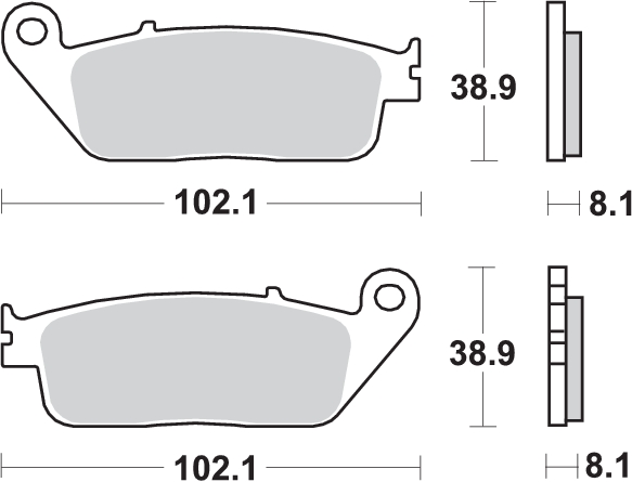 Pastilla de freno SBS P627-RQ