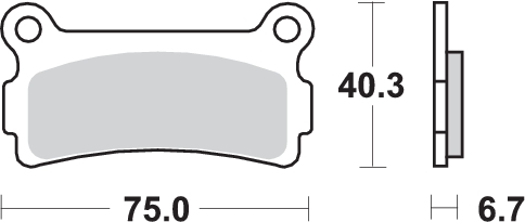 Pastilla de freno SBS P636-LF