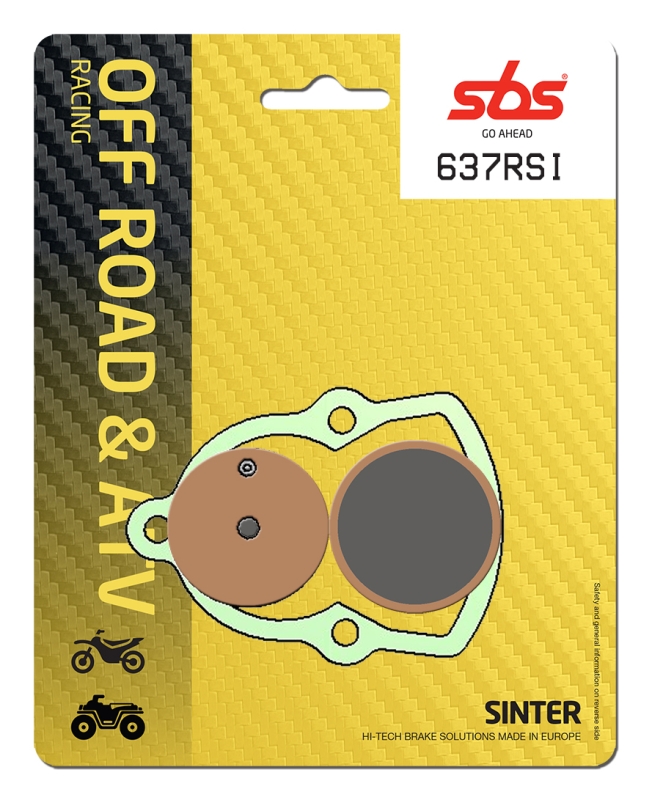 Pastilla de freno SBS P637-RSI