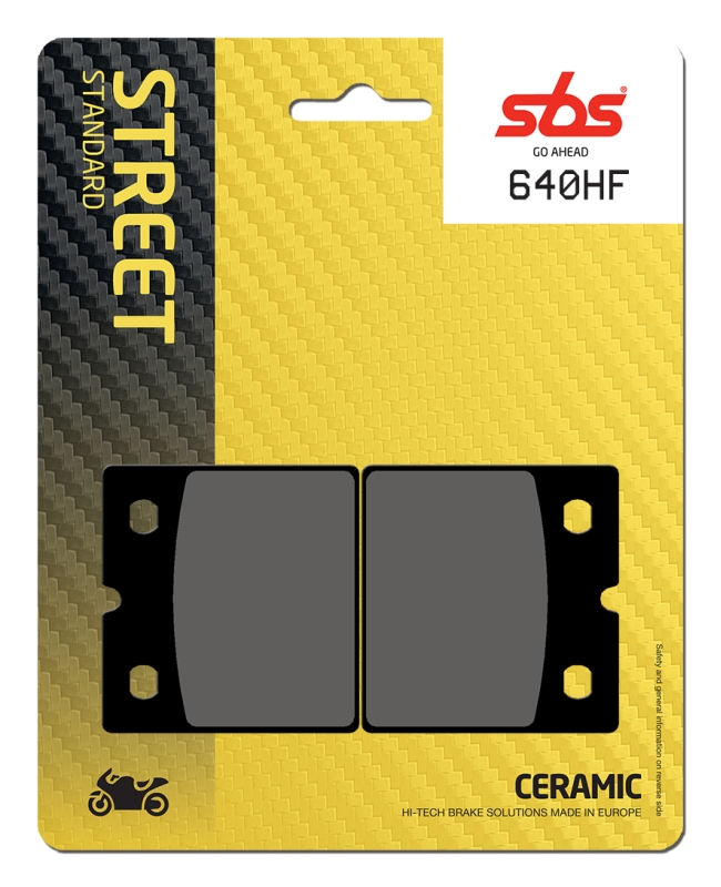 Pastilla de freno SBS P640-HF