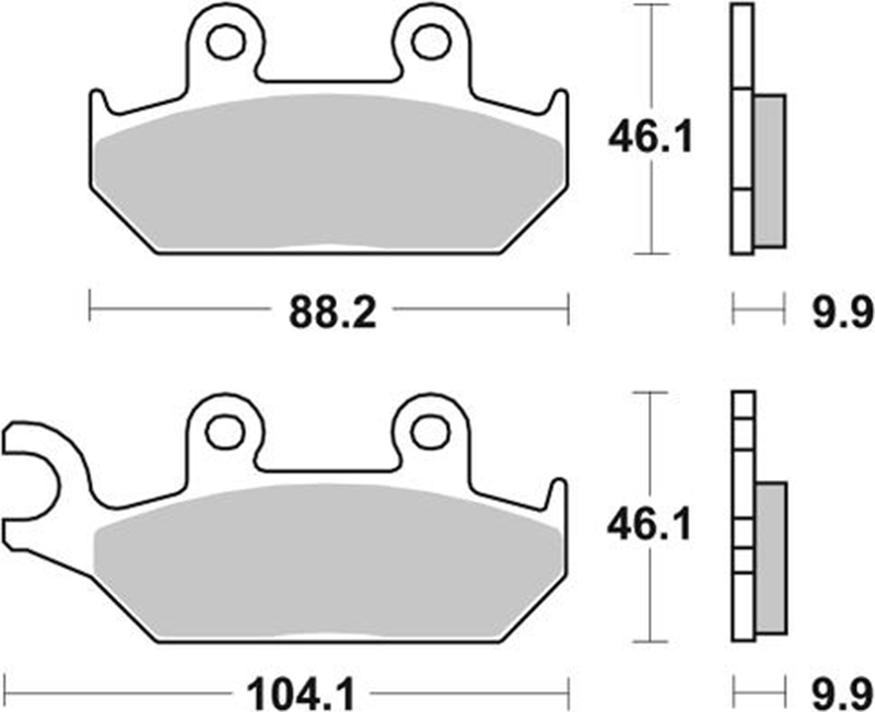Pastilla de freno SBS P650-LF