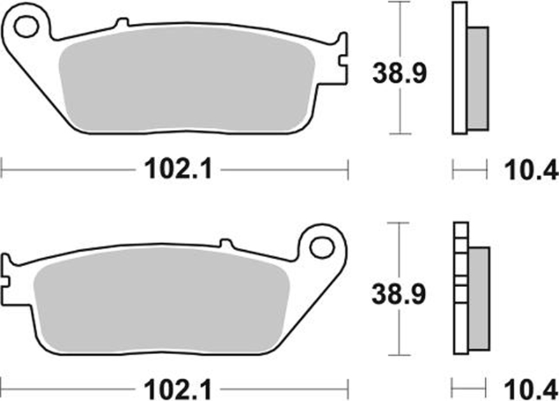 Pastilla de freno SBS P654-LF